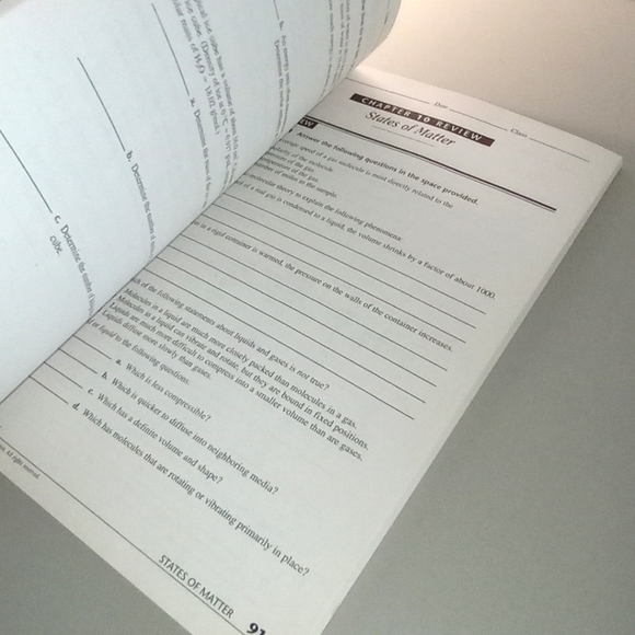 Holt, Rinehart and Winston Modern Chemistry: Study Guide Teacher’s 1st Edition - Picture 7 of 13